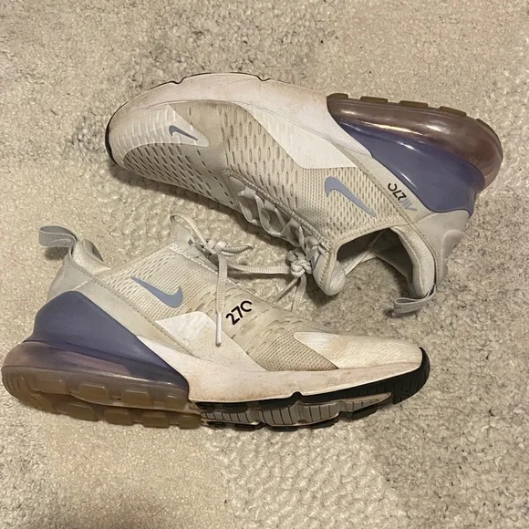 NOT FOR SALE Nike Air Max 270 Cream and Purple Women’s Sneakers - Picture 8 of 12